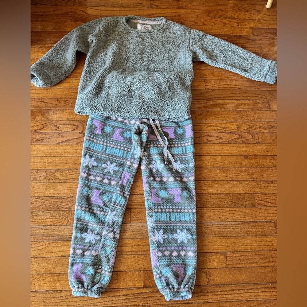 MUK LUKS Sherpa pajamas set